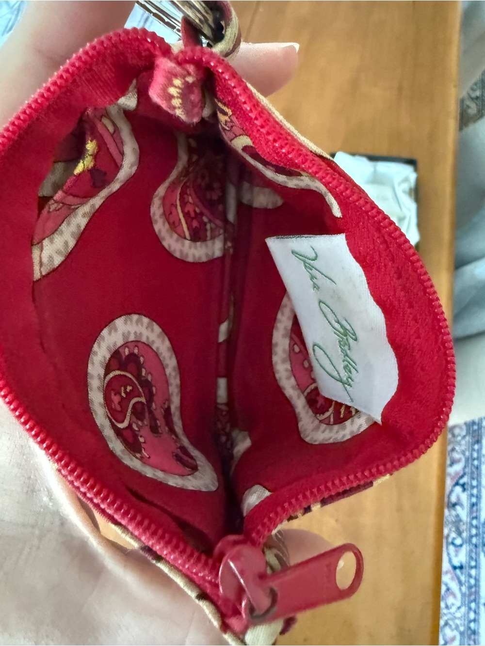 Vera Bradley Card Holder Keychain Wallet - Picture 3 of 4